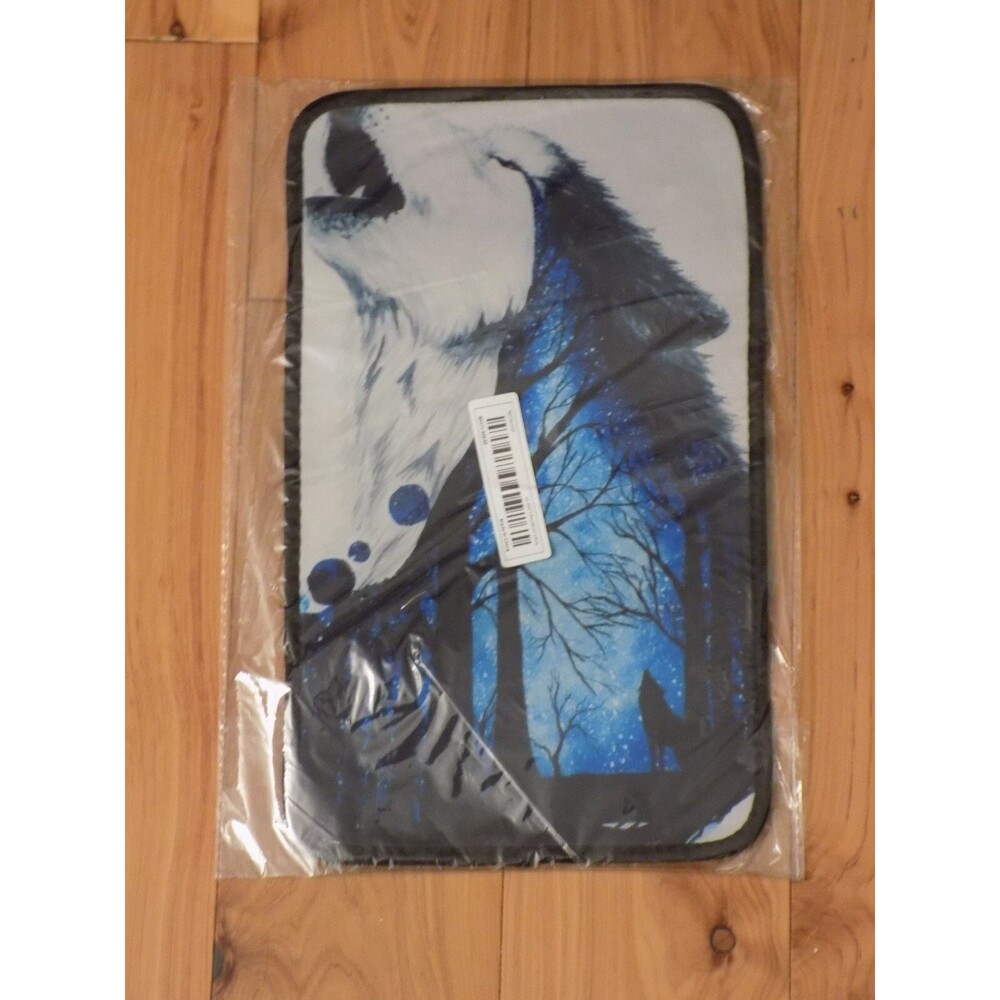 Car Center Console Protective Cover Armrest Decorative Art Print Abstract Wolf